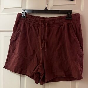 Life Is Good Women's Maroon Cargo Shorts